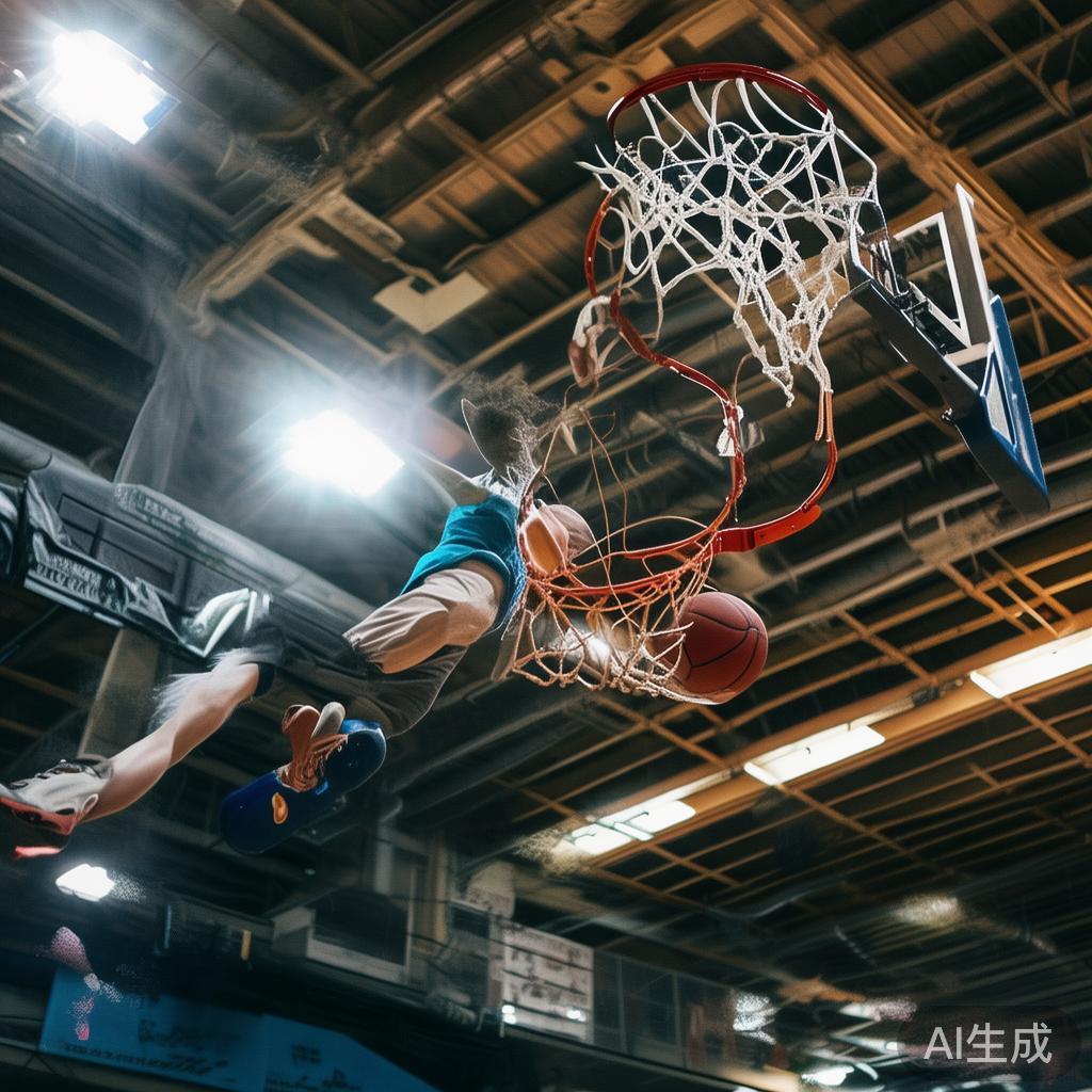 扣篮的效果除了空间布局外，更取决于篮筐和篮板的质量